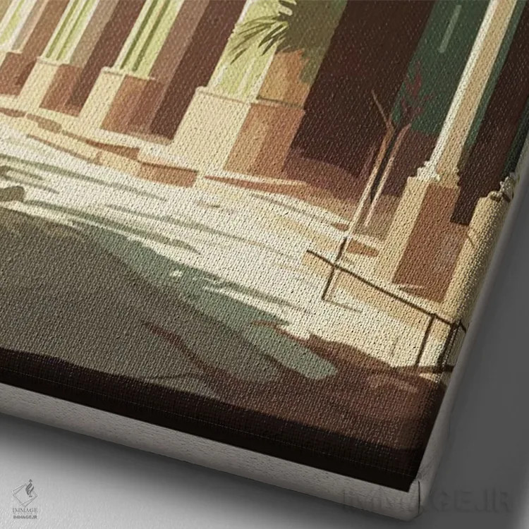 تابلو سانتا کلارا (کوبا) اثر استودیو آرت برد (استودیو هنری) - نمای نزدیک بافت بوم