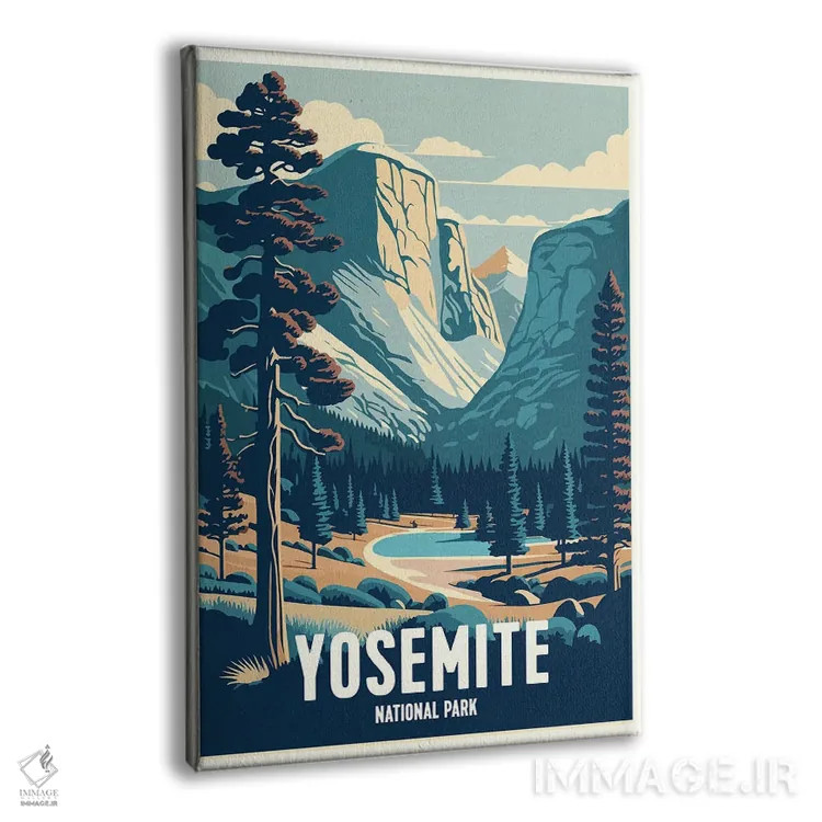 تابلو پارک ملی یوسیمیتی (آمریکا) اثر استودیو آرت برد (استودیو هنری) - نمای پرسپکتیو محصول