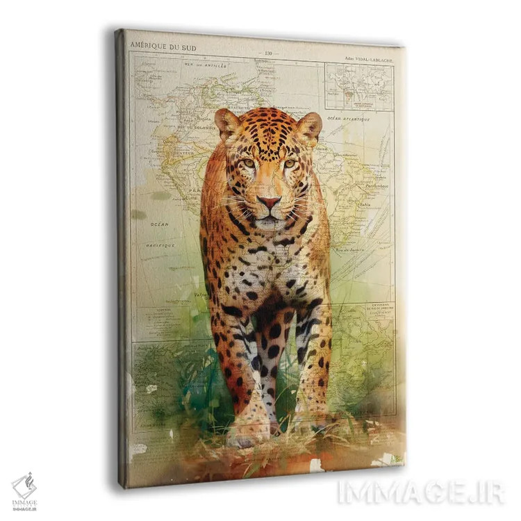 تابلو یوزپلنگ آمریکایی (جاگوار) اثر استودیو آرت برد (استودیو هنری) - نمای پرسپکتیو محصول