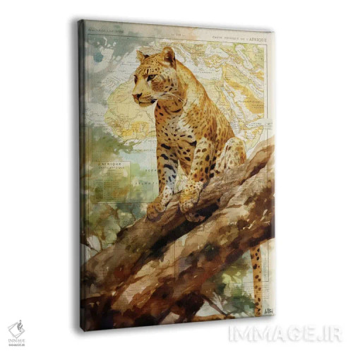 تابلو پلنگ اثر استودیو آرت برد (استودیو هنری) - نمای پرسپکتیو محصول