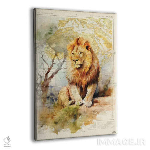 تابلو شیر شاه اثر استودیو آرت برد (استودیو هنری) - نمای پرسپکتیو محصول