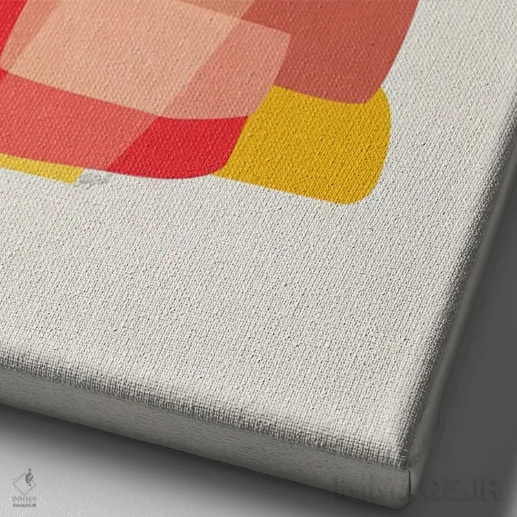 تابلو جادهٔ مهآلود اثر استودیو آرت برد (استودیو هنری) - نمای نزدیک بافت بوم