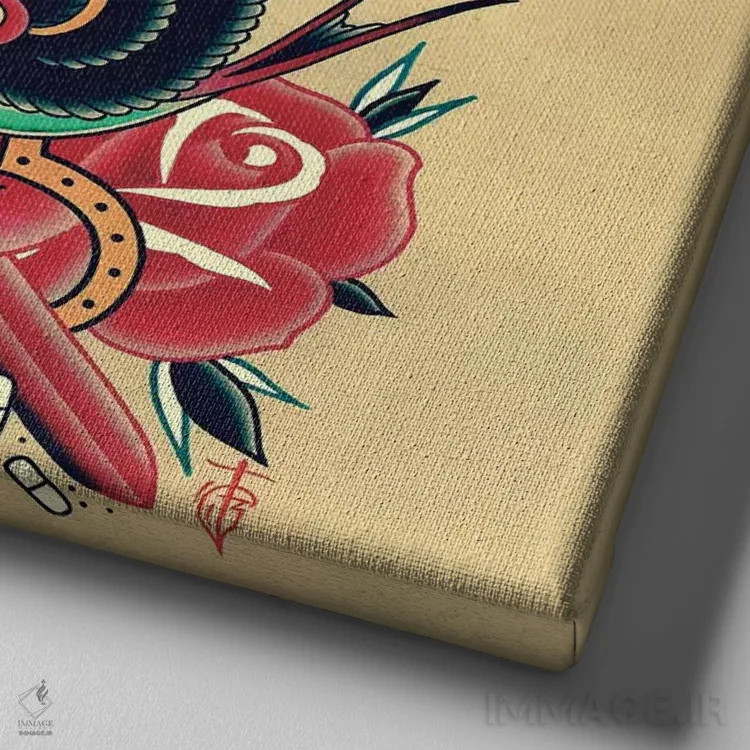 تابلو اوجها اثر تایلر بردوگ - نمای نزدیک بافت بوم