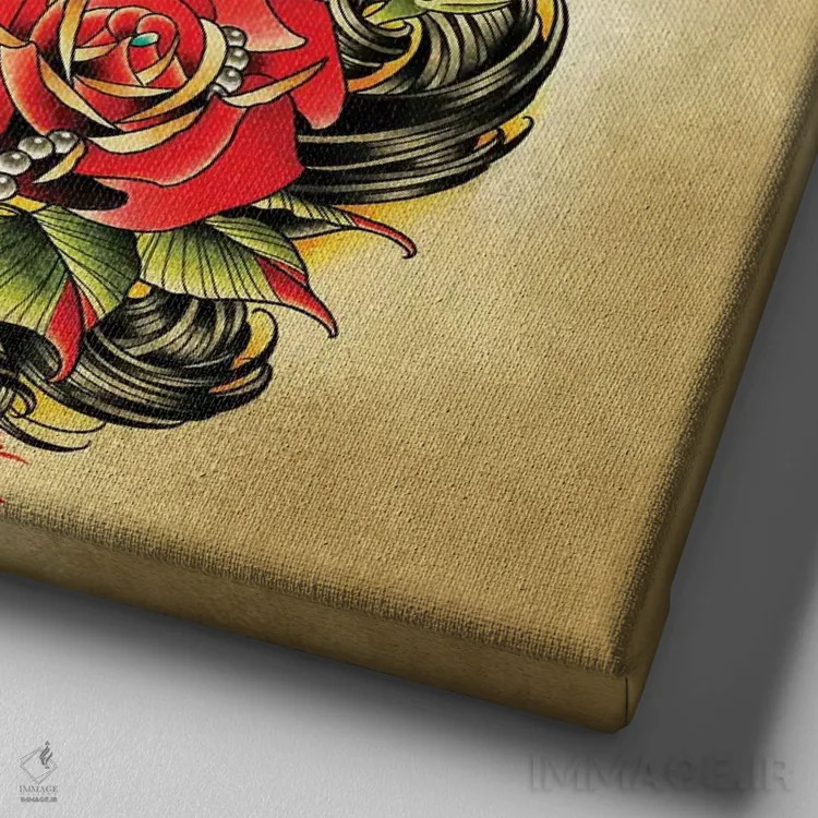 تابلو هیپنوتیزمکننده اثر تایلر بردوگ - نمای نزدیک بافت بوم