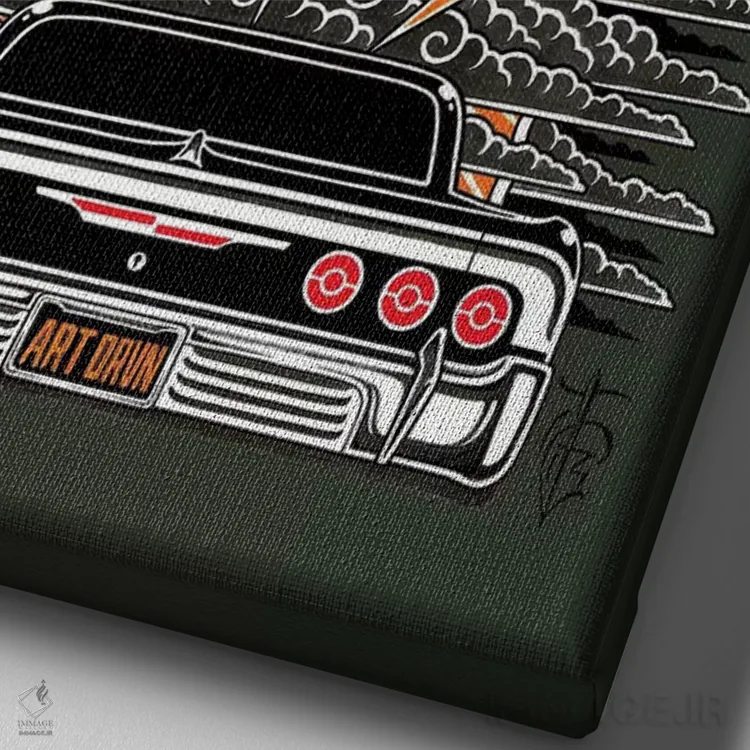 تابلو ناامید اثر تایلر بردوگ - نمای نزدیک بافت بوم