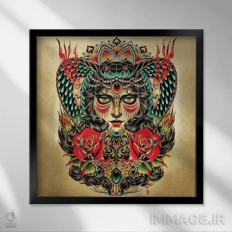 تابلو هیپنوتیزمکننده اثر تایلر بردوگ - نمای قابدار مشکی