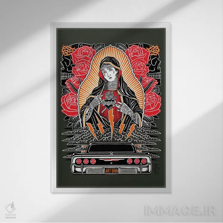 تابلو ناامید اثر تایلر بردوگ - نمای قابدار سفید