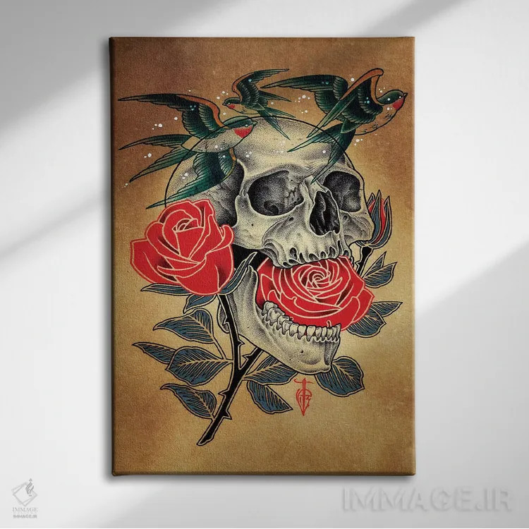 تابلو پرستو (پرنده) اثر تایلر بردوگ - نمای روبهرو روی دیوار