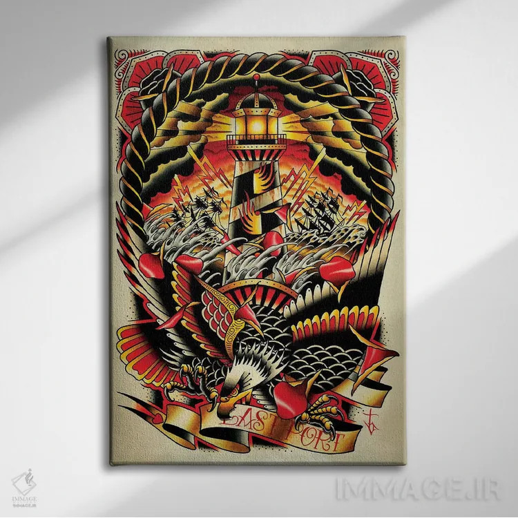 تابلو آخرین بندرگاه اثر تایلر بردوگ - نمای روبهرو روی دیوار