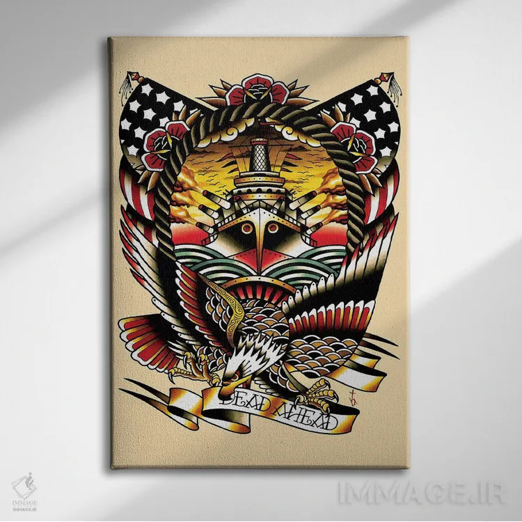 تابلو مرده اثر تایلر بردوگ - نمای روبهرو روی دیوار