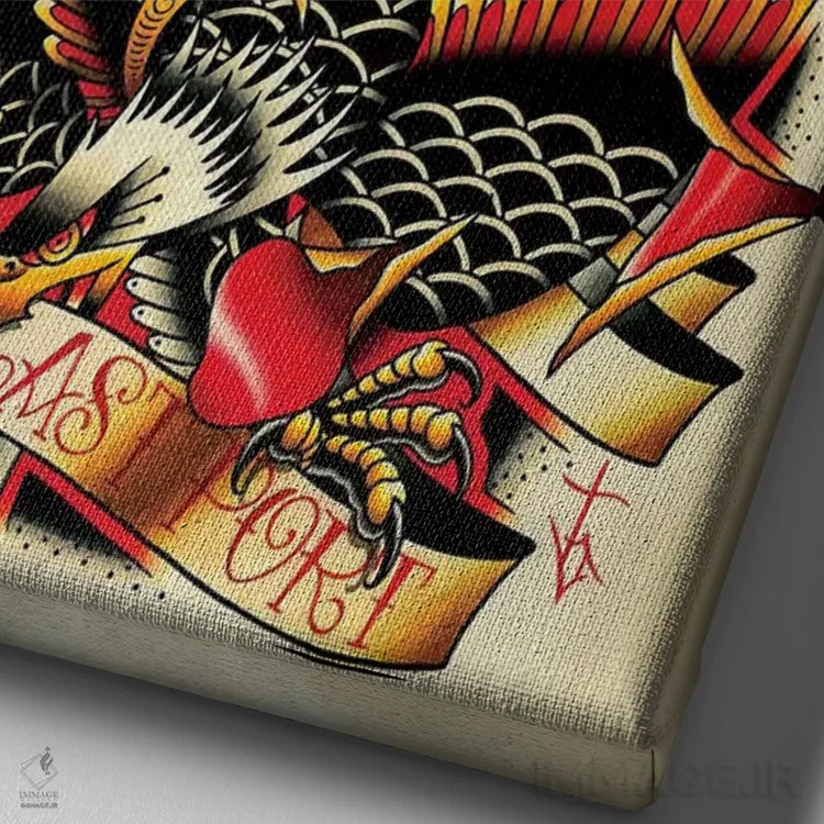 تابلو آخرین بندرگاه اثر تایلر بردوگ - نمای نزدیک بافت بوم