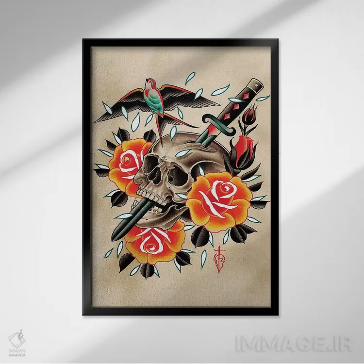 تابلو نبرد (بوکس) اثر تایلر بردوگ - نمای قابدار مشکی