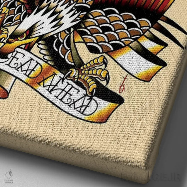 تابلو مرده اثر تایلر بردوگ - نمای نزدیک بافت بوم