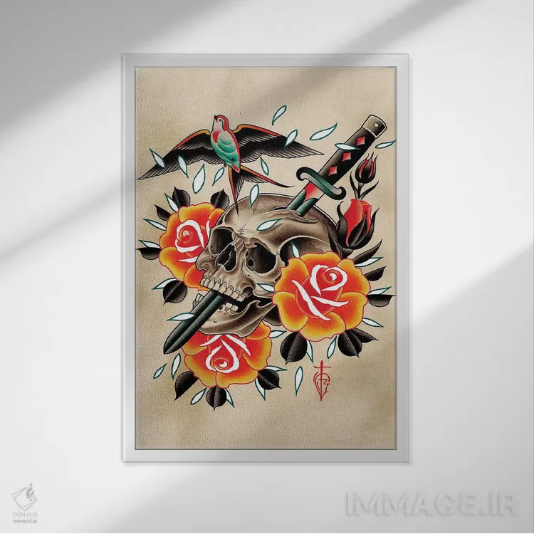 تابلو نبرد (بوکس) اثر تایلر بردوگ - نمای قابدار سفید