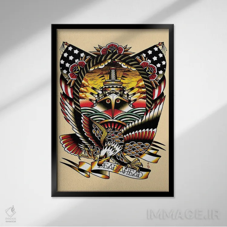 تابلو مرده اثر تایلر بردوگ - نمای قابدار مشکی