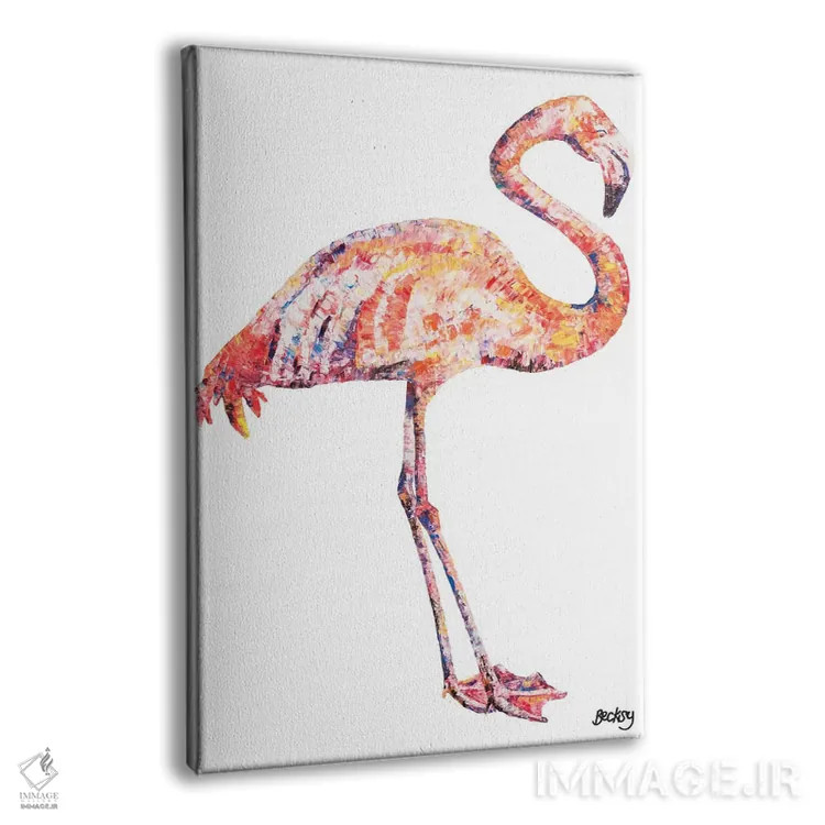 تابلو فلامینگو (پرنده) اثر بکسی - نمای پرسپکتیو محصول