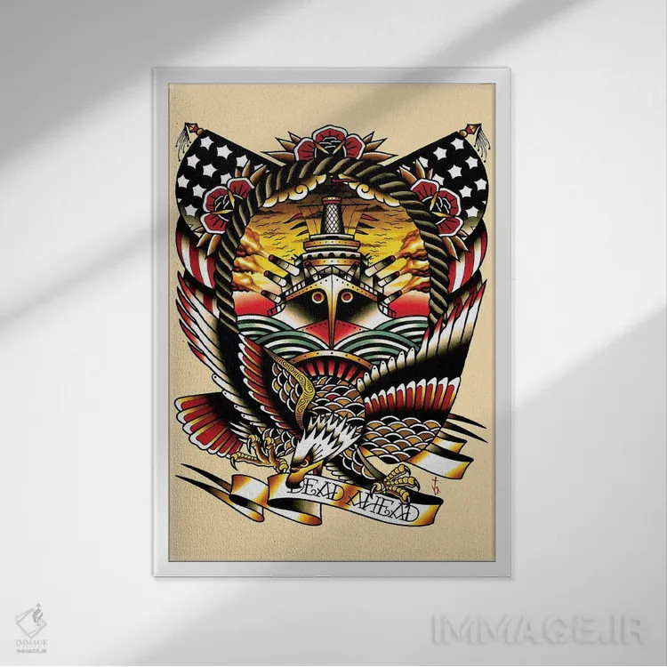 تابلو مرده اثر تایلر بردوگ - نمای قابدار سفید