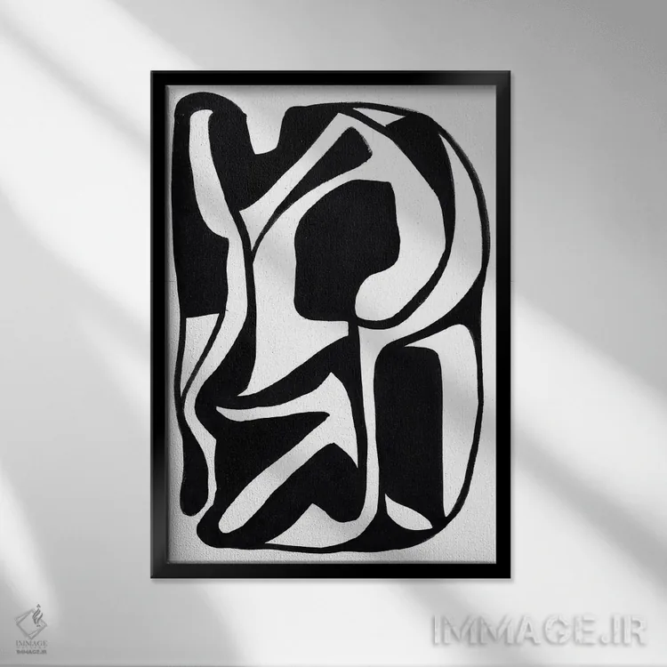 تابلو نگاه به گذشته I اثر بیا باورا - نمای قابدار مشکی