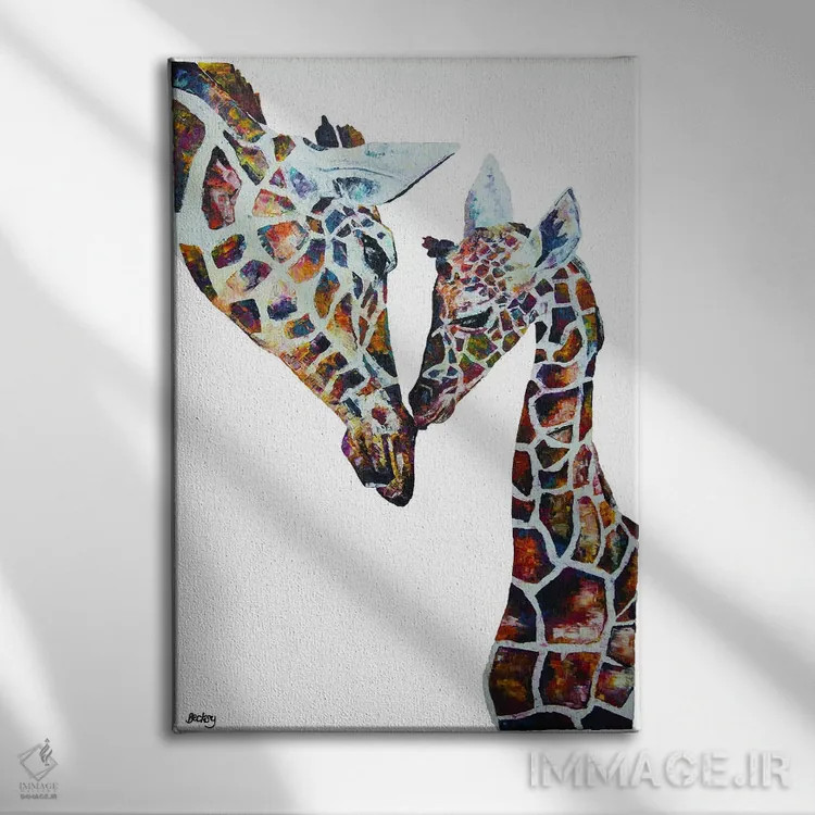 تابلو دیزی و هالی اثر بکسی - نمای روبهرو روی دیوار