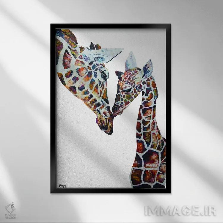 تابلو دیزی و هالی اثر بکسی - نمای قابدار مشکی