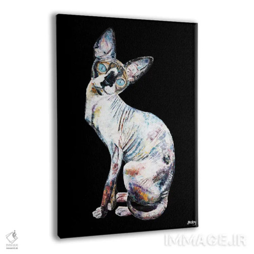 تابلو Black Background,لری، پسزمینهٔ سیاه اثر بکسی - نمای پرسپکتیو محصول