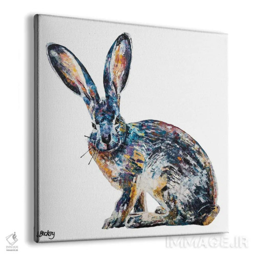 تابلو خرگوش صحرایی جک اثر بکسی - نمای پرسپکتیو محصول