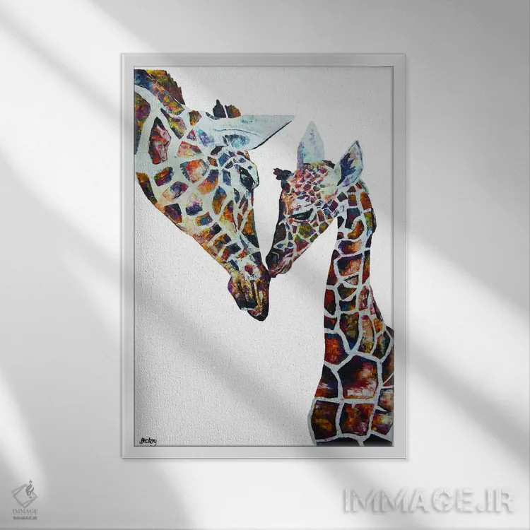 تابلو دیزی و هالی اثر بکسی - نمای قابدار سفید