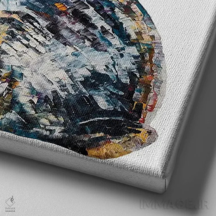 تابلو خرگوش صحرایی جک اثر بکسی - نمای نزدیک بافت بوم