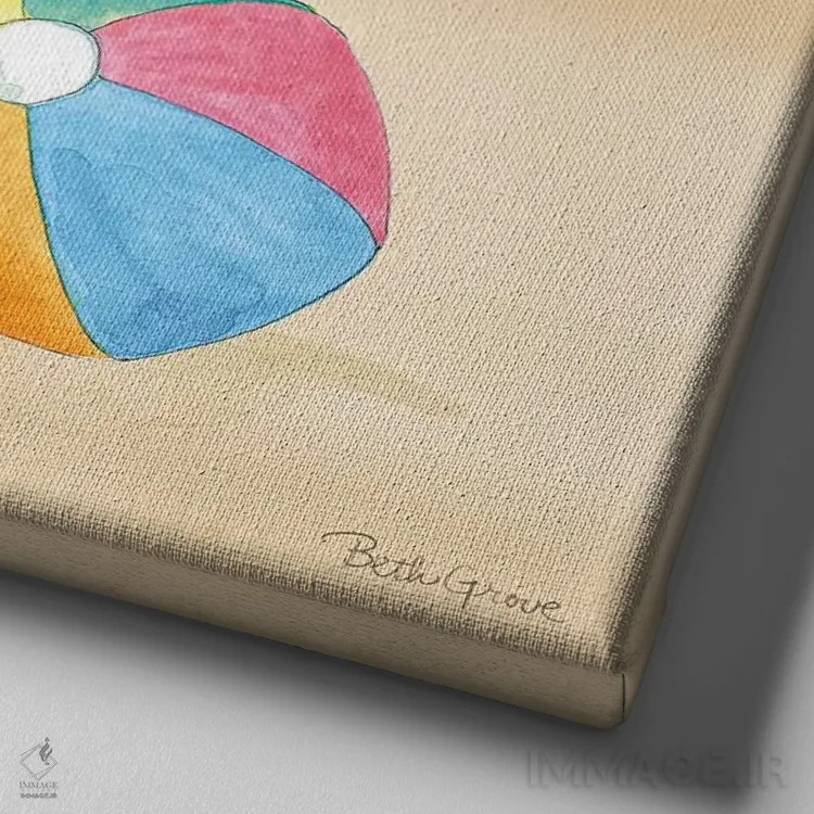 تابلو پنجههای تابستانی II بدون نوشته (حیوانات خانگی) اثر بث گروو - نمای نزدیک بافت بوم