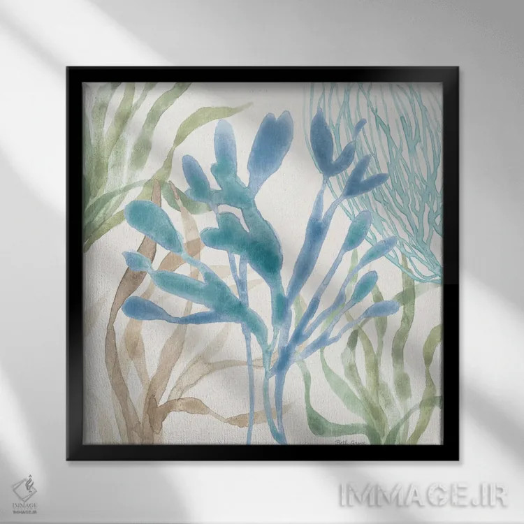 تابلو سواحل آرام IX اثر بث گروو - نمای قابدار مشکی