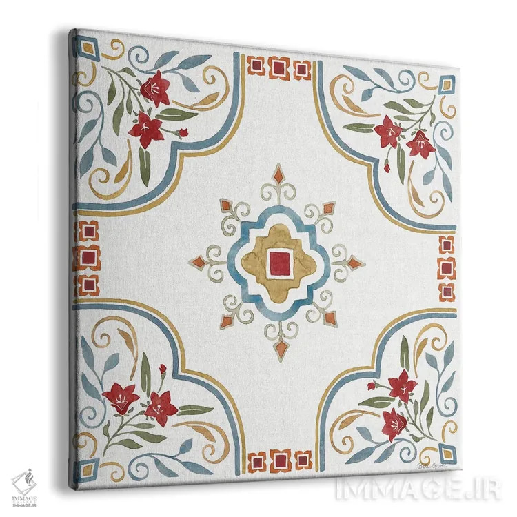 تابلو نقش مدیترانهای III اثر بث گروو - نمای پرسپکتیو محصول