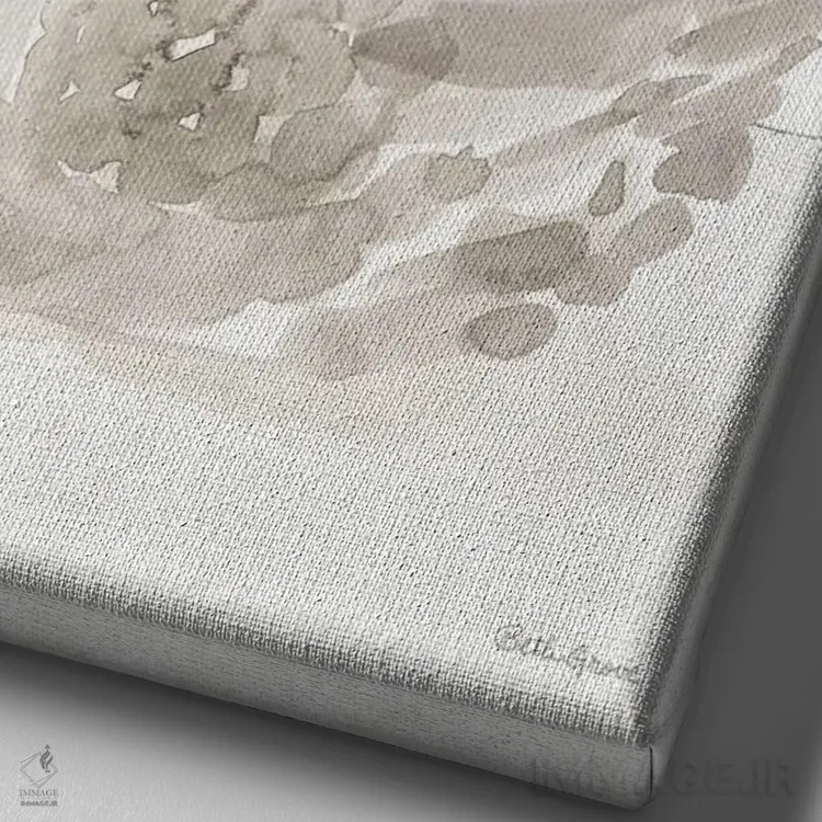 تابلو عشق بیزمان IV اثر بث گروو - نمای نزدیک بافت بوم