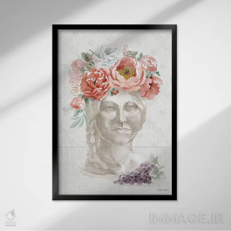 تابلو عشق بیزمان V اثر بث گروو - نمای قابدار مشکی