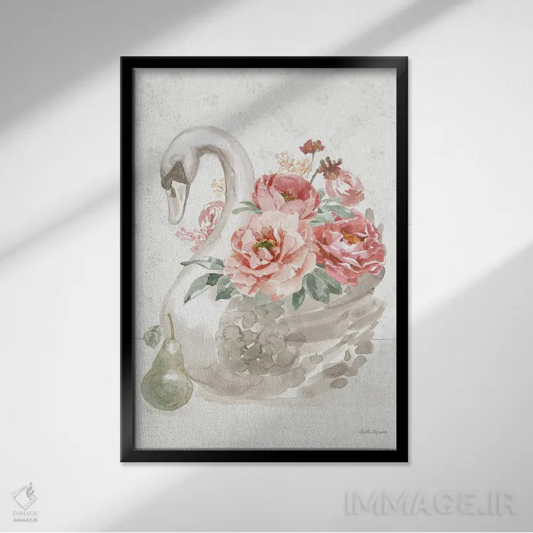 تابلو عشق بیزمان IV اثر بث گروو - نمای قابدار مشکی