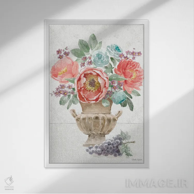 تابلو عشق بیزمان II اثر بث گروو - نمای قابدار سفید