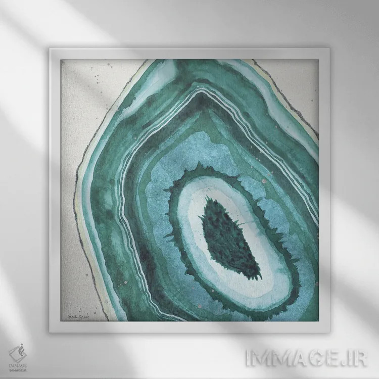 تابلو ژئود II اثر بث گروو - نمای قابدار سفید