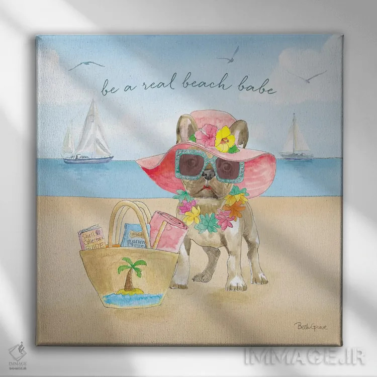 تابلو پنجههای تابستانی IV (حیوانات) اثر بث گروو - نمای روبهرو روی دیوار