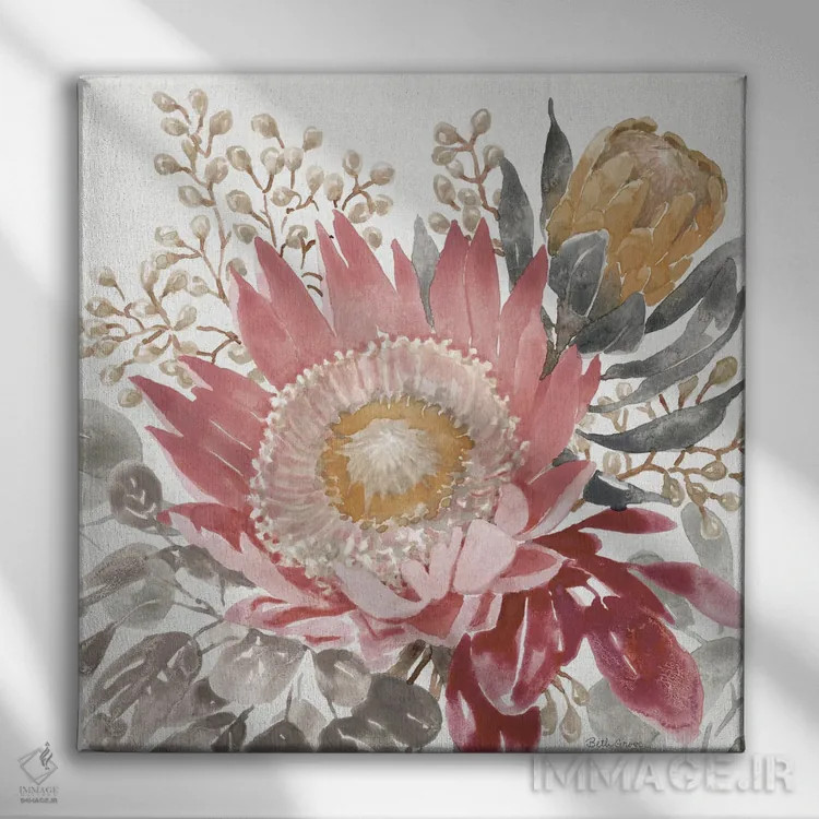 تابلو شور گلبرگ VIII (بوهمی نرم) اثر بث گروو - نمای روبهرو روی دیوار