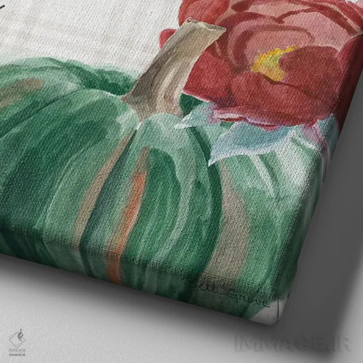 تابلو برداشت جنگلی VI اثر بث گروو - نمای نزدیک بافت بوم