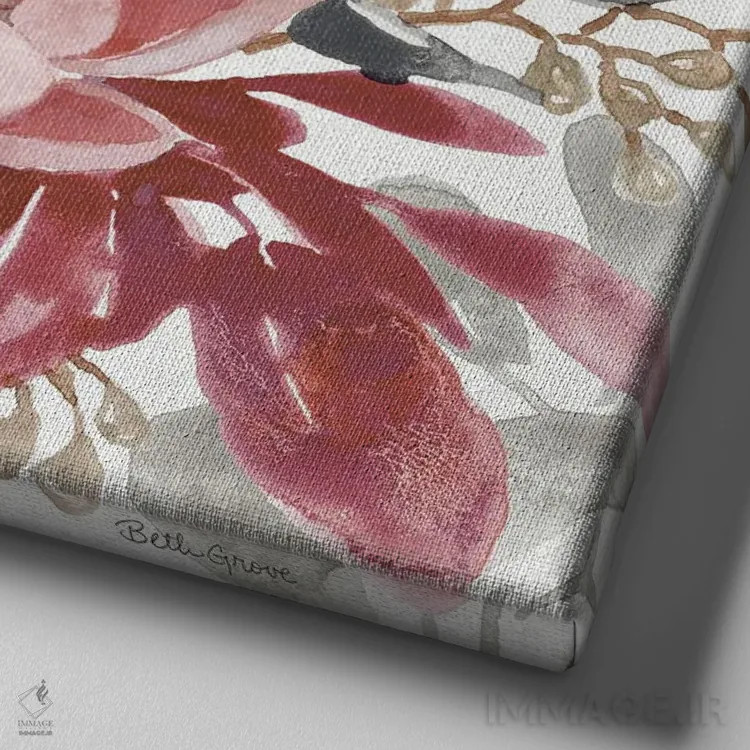 تابلو شور گلبرگ VIII (بوهمی نرم) اثر بث گروو - نمای نزدیک بافت بوم