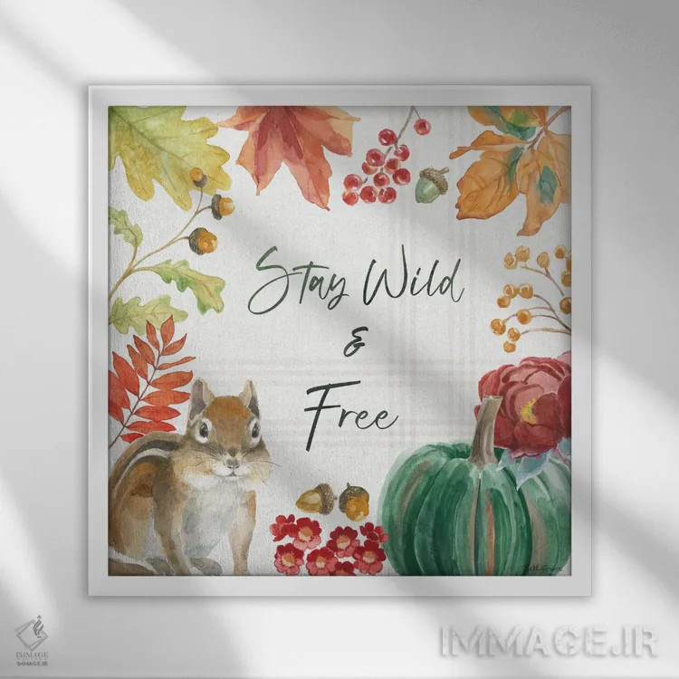 تابلو برداشت جنگلی VI اثر بث گروو - نمای قابدار سفید