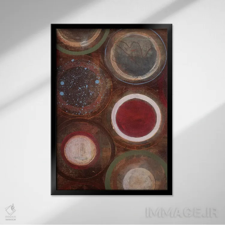 تابلو گویهای طبیعت II اثر لِزلی برنسن - نمای قابدار مشکی