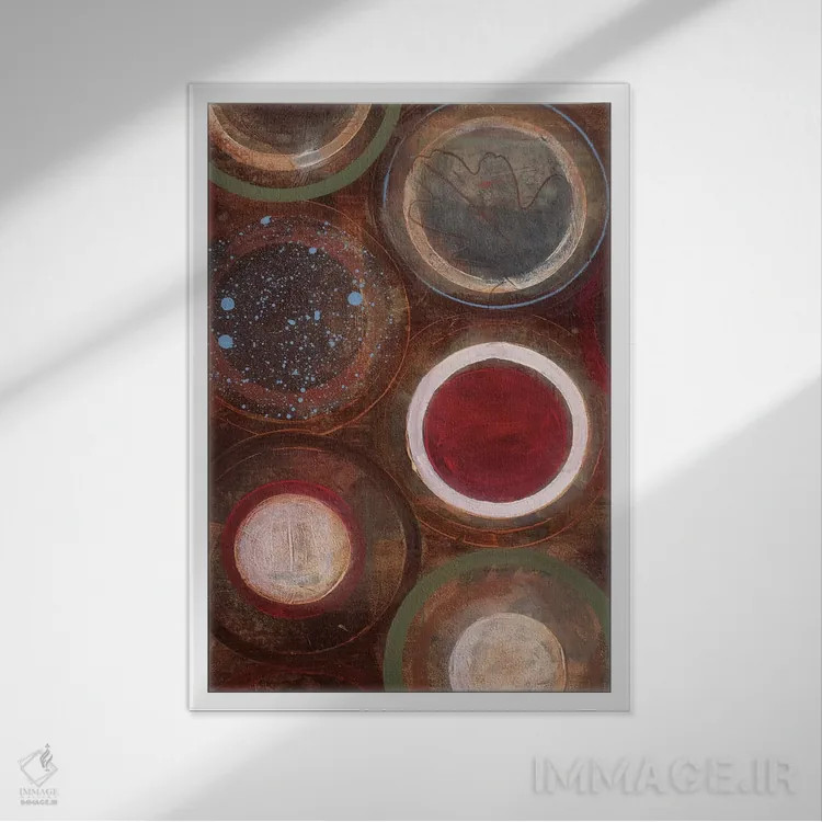 تابلو گویهای طبیعت II اثر لِزلی برنسن - نمای قابدار سفید