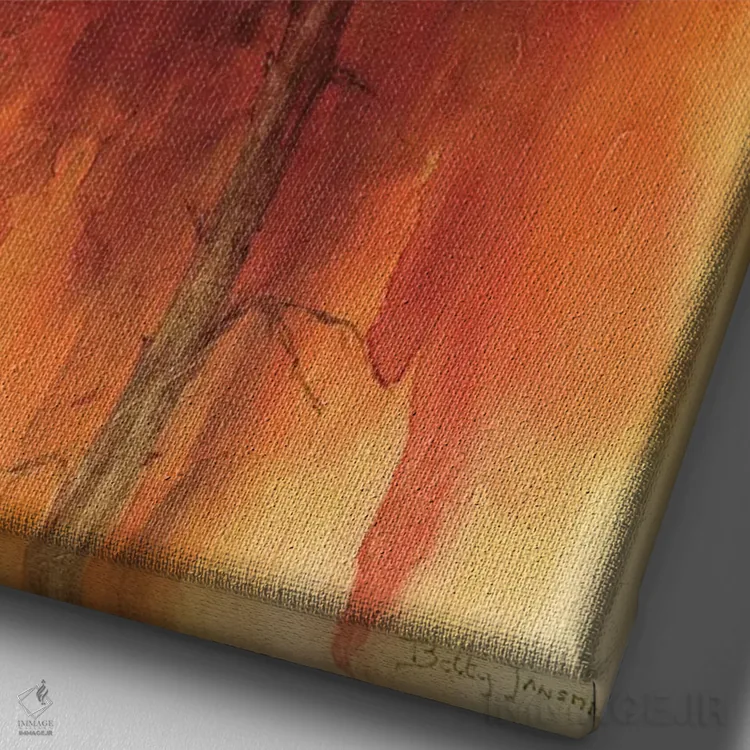 تابلو گل رز I اثر بتی جانسما - نمای نزدیک بافت بوم