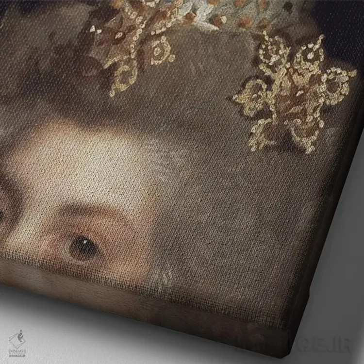 تابلو سلام کن I اثر بونا فیدسا - نمای نزدیک بافت بوم