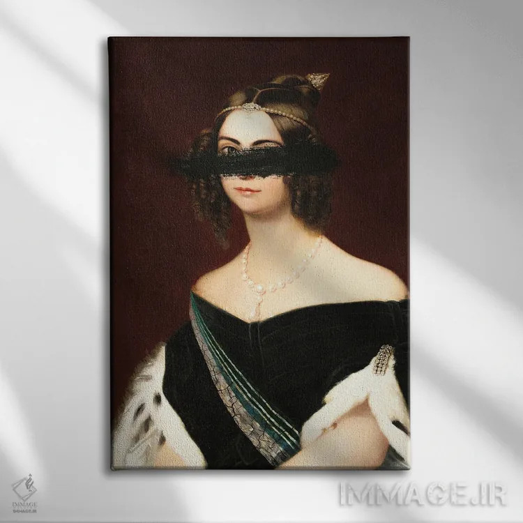 تابلو پرتره زن کلاسیک III اثر بونا فیدسا - نمای روبهرو روی دیوار