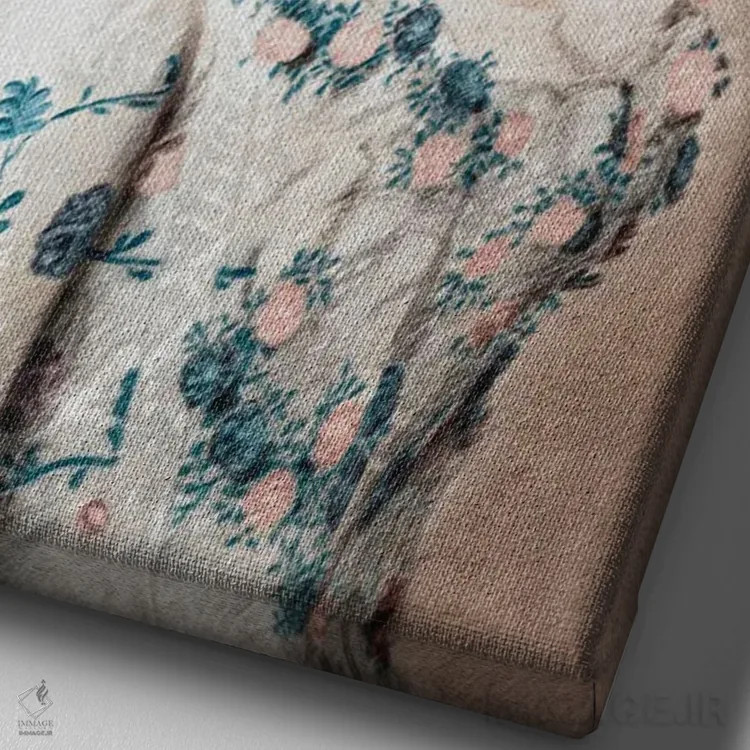 تابلو پرتره زن کلاسیک IV اثر بونا فیدسا - نمای نزدیک بافت بوم