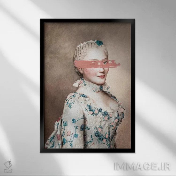 تابلو پرتره زن کلاسیک IV اثر بونا فیدسا - نمای قابدار مشکی
