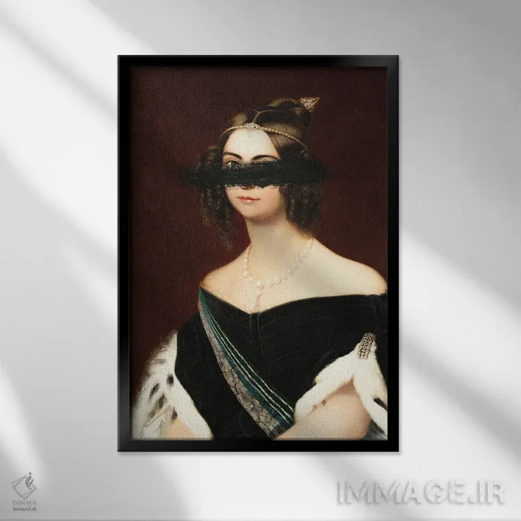 تابلو پرتره زن کلاسیک III اثر بونا فیدسا - نمای قابدار مشکی