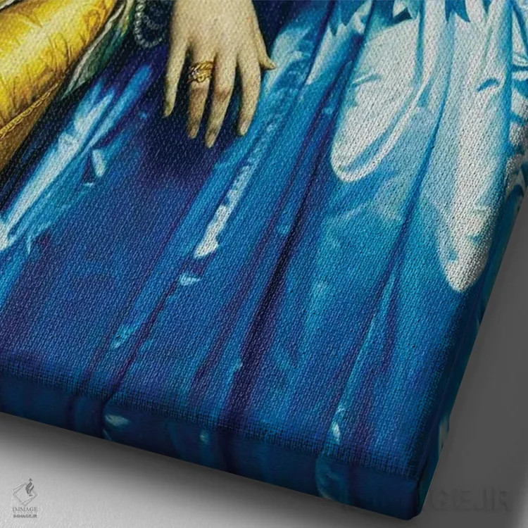 تابلو ظرافت ناتمام I اثر بونا فیدسا - نمای نزدیک بافت بوم